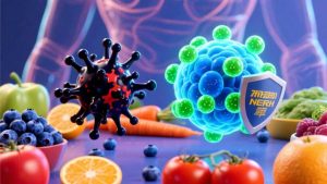Antioxidants at work! This visual shows how antioxidants from colorful fruits and vegetables help protect your cells from harmful free radicals. Your body’s natural defense starts with what you eat.